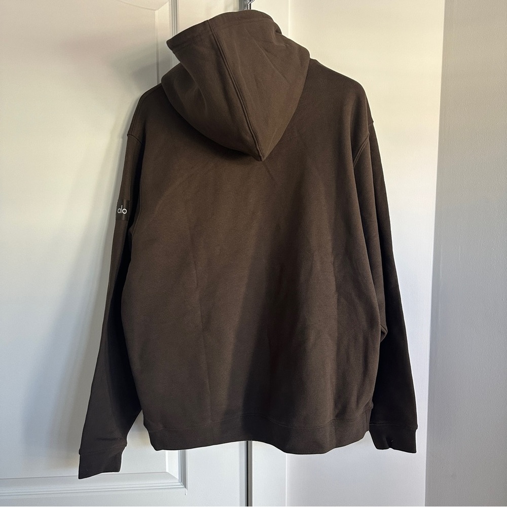 NEW ALO Yoga Renown Heavy Weight  Hoodie in Espresso Brown | size M - Picture 6 of 8